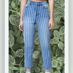 PacSun Stripped Mom Jeans 26